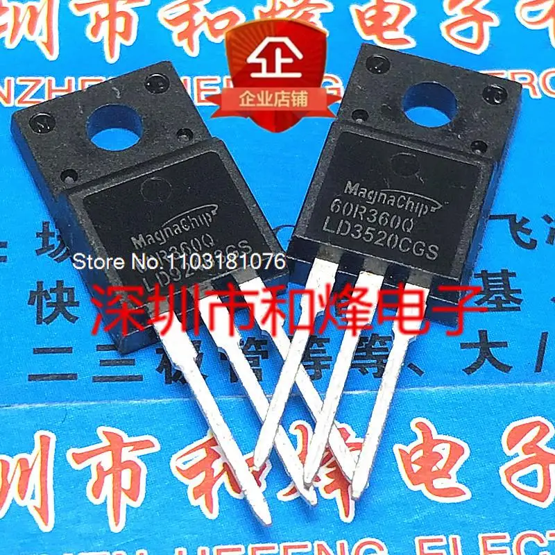 (20PCS/LOT) 60R360Q MMF60R360Q TO-220F 600V 11A   New Original Stock Power chip