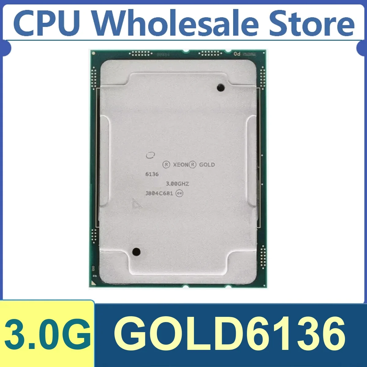 Xeon GOLD6136 12 Kerne 24 Threads 3,0GHz 150W 24,75MB Cache 14nm LGA3647 SR3B2 DDR4 2666 MHz Skylake SP