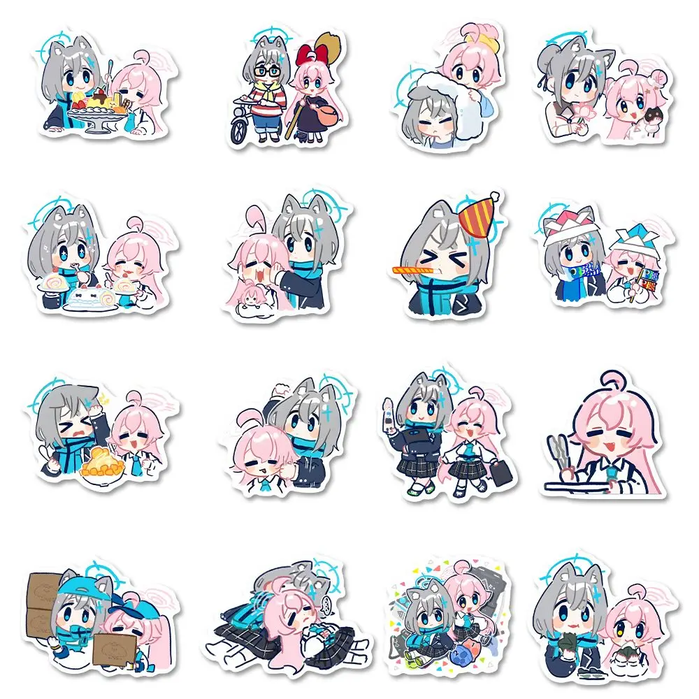 Hoshino Sticker Anime Waterproof Sticker Blue Archive Cute Student Stationery Children Supplies Water Proof DIY takanasi hosino