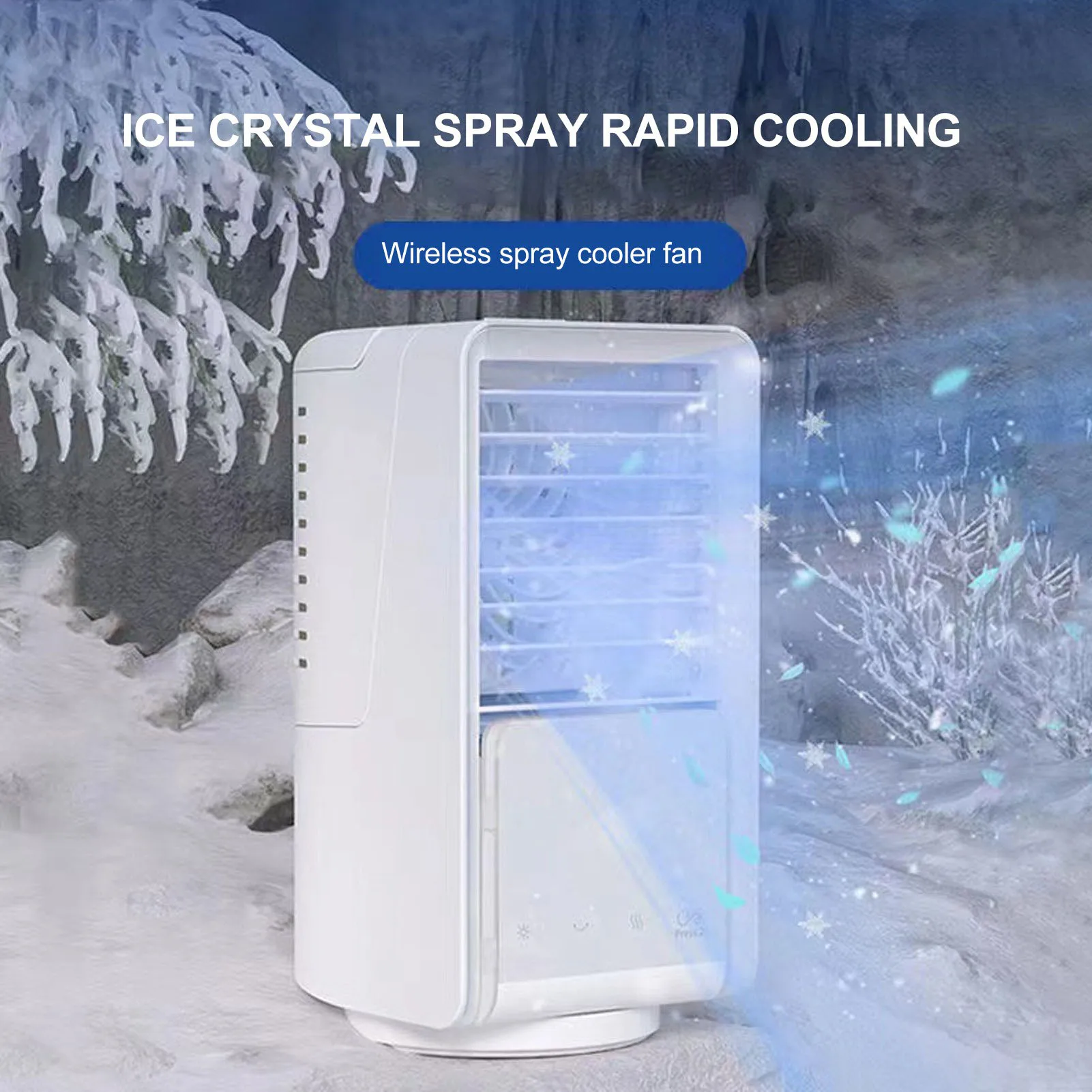 

Mini Air Conditioner Portable Mini Air Conditioner Air Cooler Outdoor USB Charging Fan Air Cooler Left Right Oscillating Head