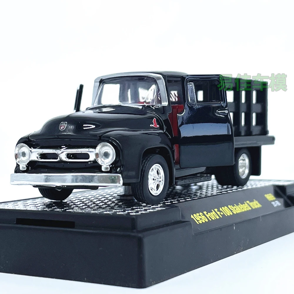 다이캐스트 M2 1:64 스케일 포드 F-100 트럭 시뮬레이션 합금 2025 자동차 모델 수집용 장난감 선물 기념품 디스플레이 장식품