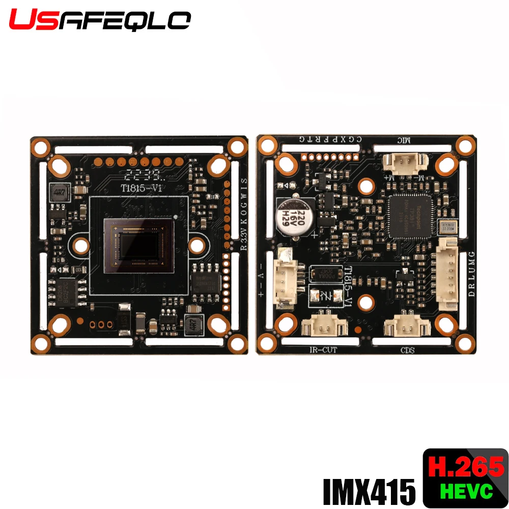 IMX Sensor 8MP 4K Coaxial AHD Camera Module Board T1815+IMX415 AHD PCB For 4K AHD DVR Support Face Detection IR Cut CCTV Camera