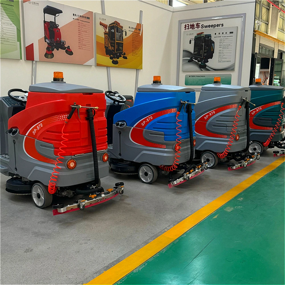 Popular Ride-on Floor Sweeper Factory Workshop Commercial Floor Scrubber Garage Supermarket Industrial Hospital Ground Cleaner