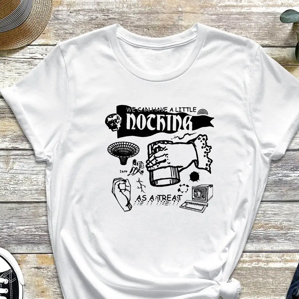 Футболка Little Nothing A для расслабления подавленной силы Gen Z Футболка Little Nothing A для расслабления подавленной силы Gen Z