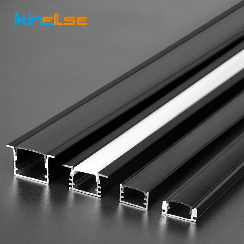 

0.5/1m Black White LED Aluminum Profile V/U/YW Shape Living Room Background Corridor Decor Linear Light Channel Cabinet Bar Lamp