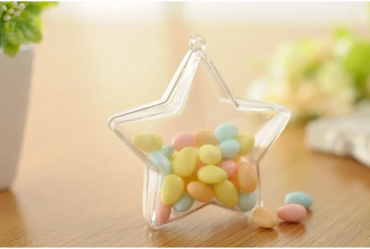10 stücke/20 stücke Lebensmittel qualität transparente Kunststoff Candy Box DIY Lebensmittel verpackung Candy Box Hochzeit liefert Candy Box Bonbons Verpakking