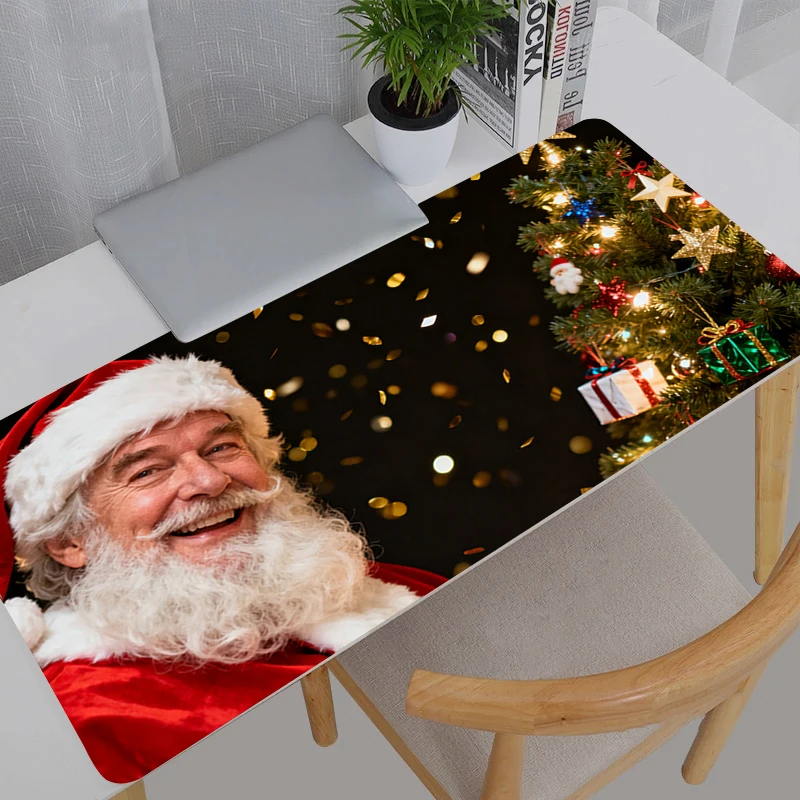 마우스 패드 대형 게이머 XXL 키보드 데스크 마우스 매트 카펫 고무 타피스 수리스 게이밍 노트북 메리 크리스마스 선물 마우스패드