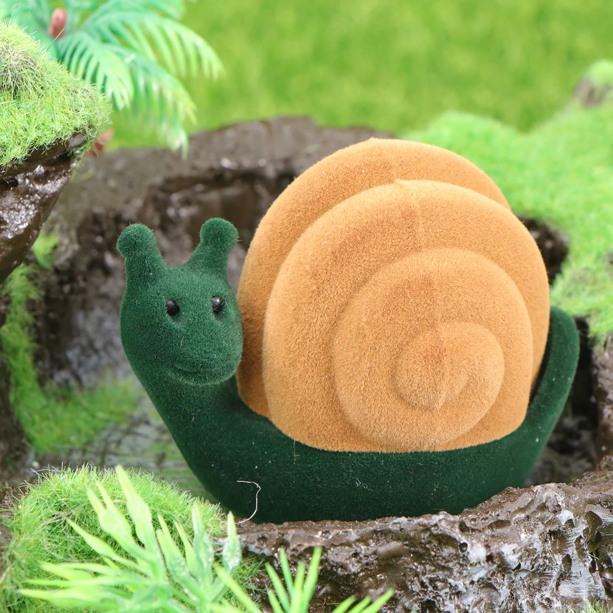 2Pcs Ear Decor Packaging Box Snail Shape Ring Storage Organizer Elegant Jewelry Case Christmas Wedding Gift Ring Storage Box