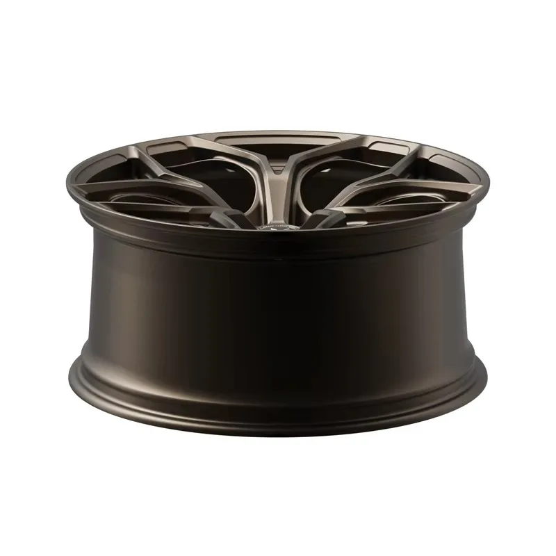 Hot Sales Customized Color & Size 15 18 19 20 21 22 23 24 26 Inch Matt Bronze / Brush Aluminum 5x112 Monoblock Deep Concave Forg
