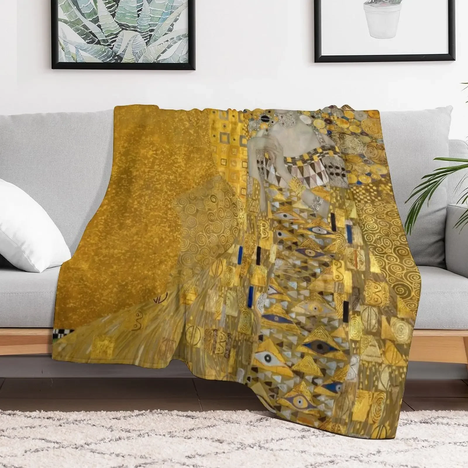 Gustav Klimt - Portrait of Adele Bloch-Bauer Throw Blanket Sofa Throw christmas gifts Blankets