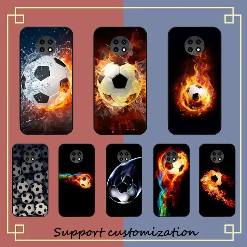 Fire Football Soccer ball Phone Case for Redmi Note 8 7 9 4 6 pro max T X 5A 3 10 lite pro