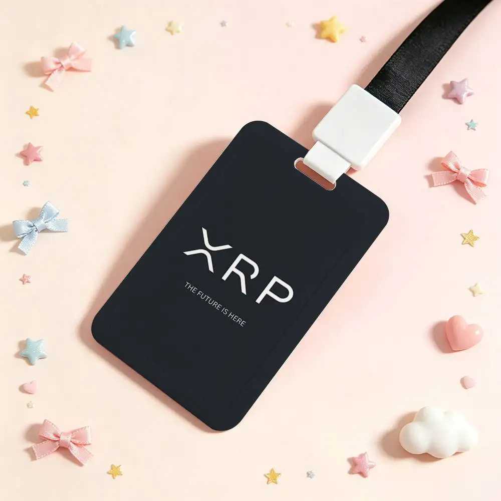 Xrp Ripple Crypto NFC Contactless Sliding Card Sleeve For Student Cards, Bus Cards, ID Cards, And Work Permits