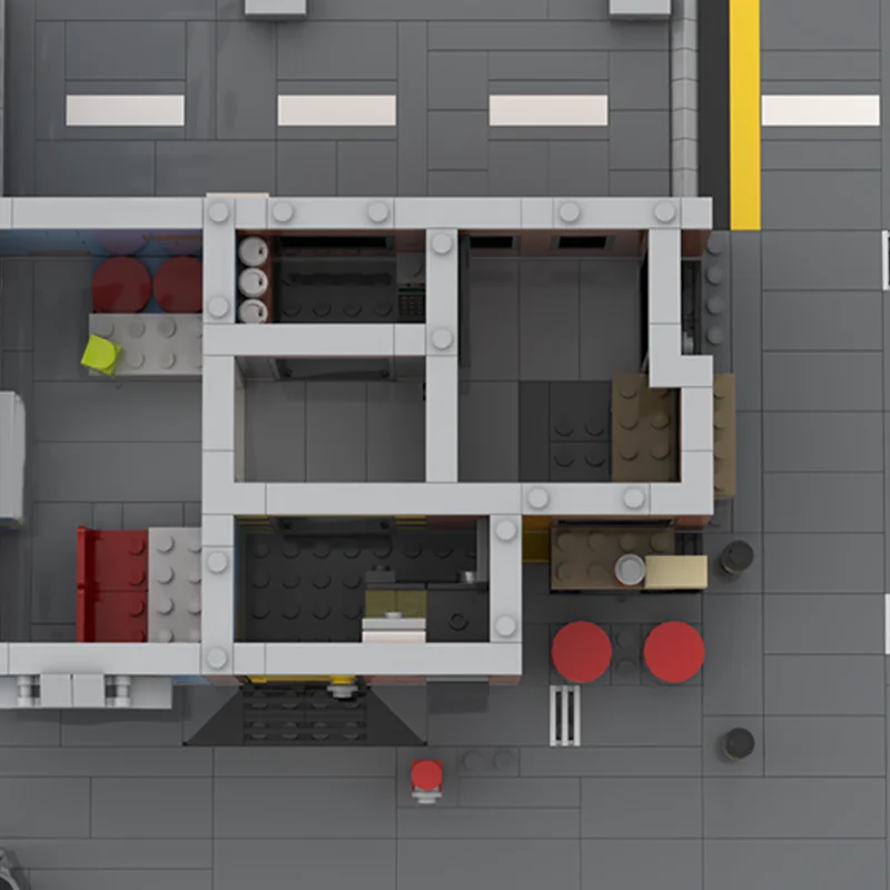1161 قطعة MOC ركن ديلي محرك وحدات نموذج اللبنات العمارة تجميع لتقوم بها بنفسك لعبة فكرة التعليم هدايا عيد الميلاد للأطفال