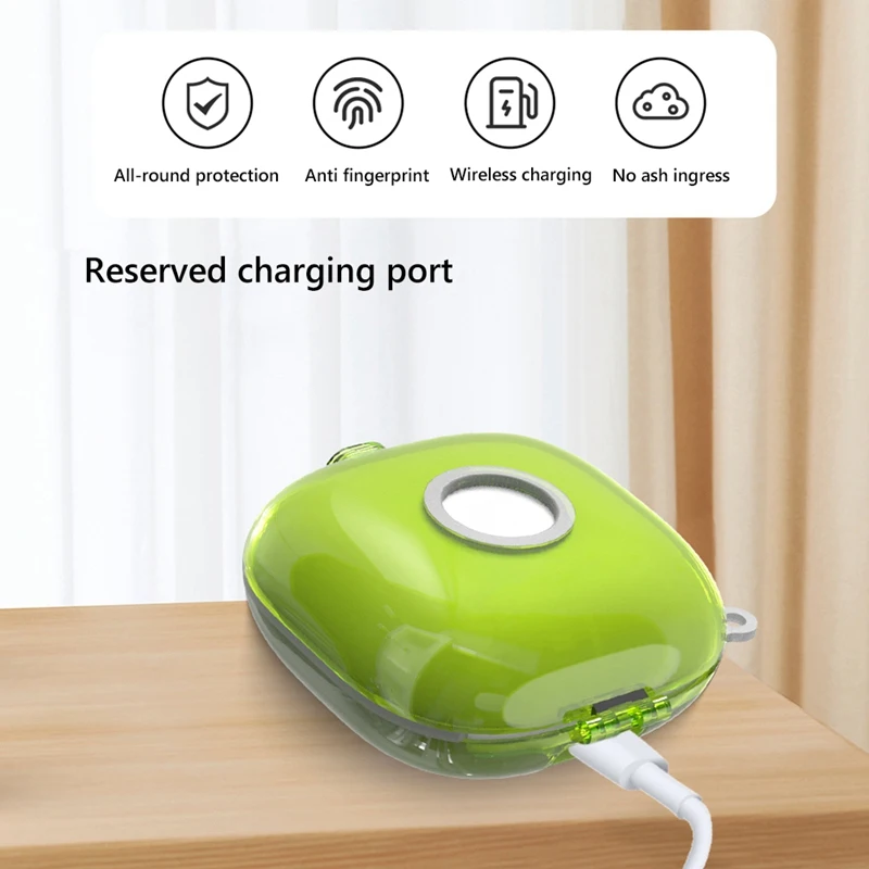 حافظة حامل سماعة الرأس سماعات لاسلكية غطاء من البولي يوريثان الحراري مع خطاف حبل ممتص للصدمات لهاتف Beats Fit Pro سهل التركيب -D #3