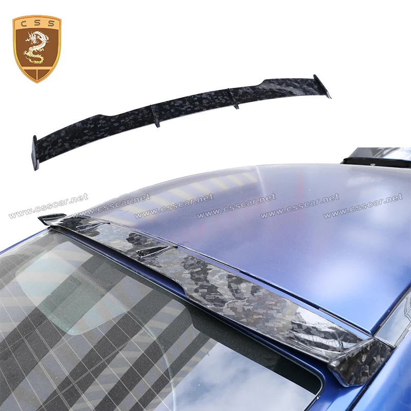 

For Benz GT gt53 gt63 gt50 43 Roof Trunk Spoiler Black Forged Carbon Fiber Roof Wing Retrofit Larte Style Top Wing Car Decorate