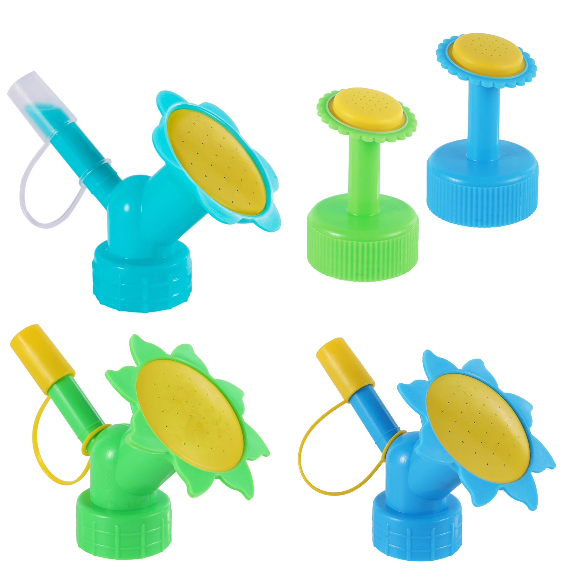 2 In 1 Plastic Sprinkler Nozzle 27~28mm Caliber Bottle Shower Cap Flower Plant Vegetable Watering Device Watering Can Sprinkler