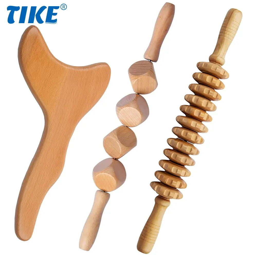 Wood Therapy Massage Tools Lymphatic Drainage Tool Anti Cellulite Massager Maderoterapia Colombiana for Body Muscle Pain Relief