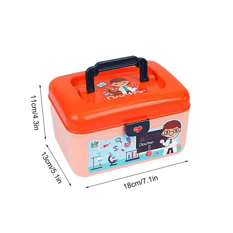 14 Pieces Toddler Doctor Kit Pretend Play Educational Toys With Carry Case And Stethoscope Medical Kit Toys For Children Gift