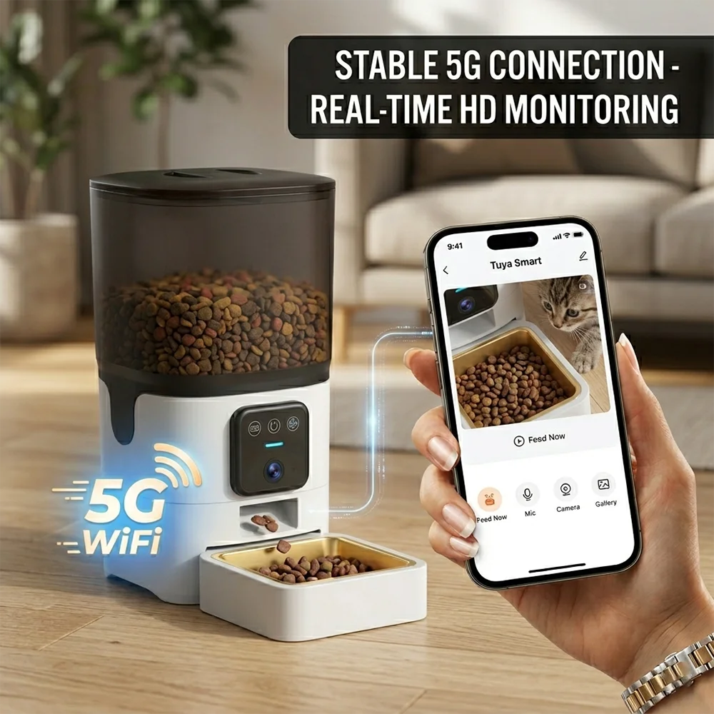 OEM WiFiスマート自動ペットフィーダー、1080P H - Smart Pet Feeder Camera 1080P Wifi のレビューと価格