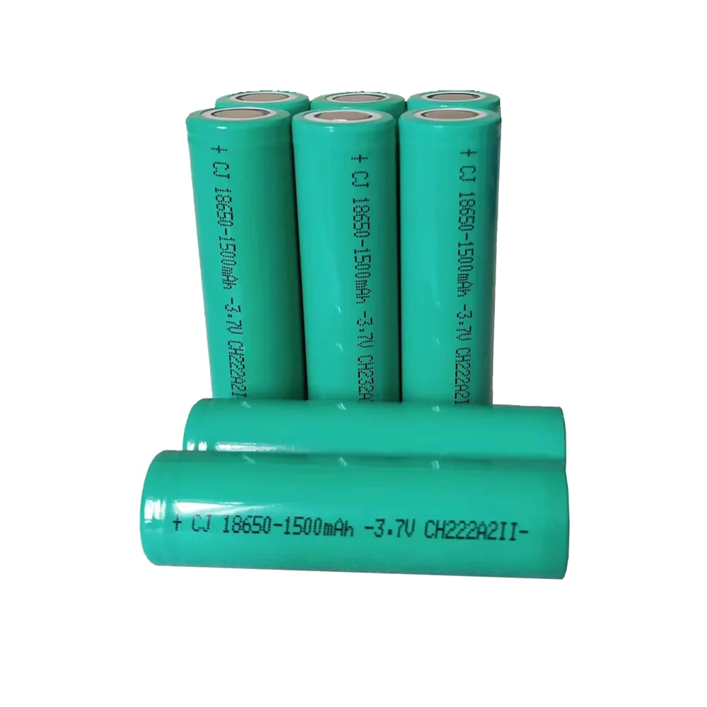 100% Real Capacity 3.7V 1500mAH 18650 Lithium Ion Rechargeable Battery, Suitable for Various Electronic Products