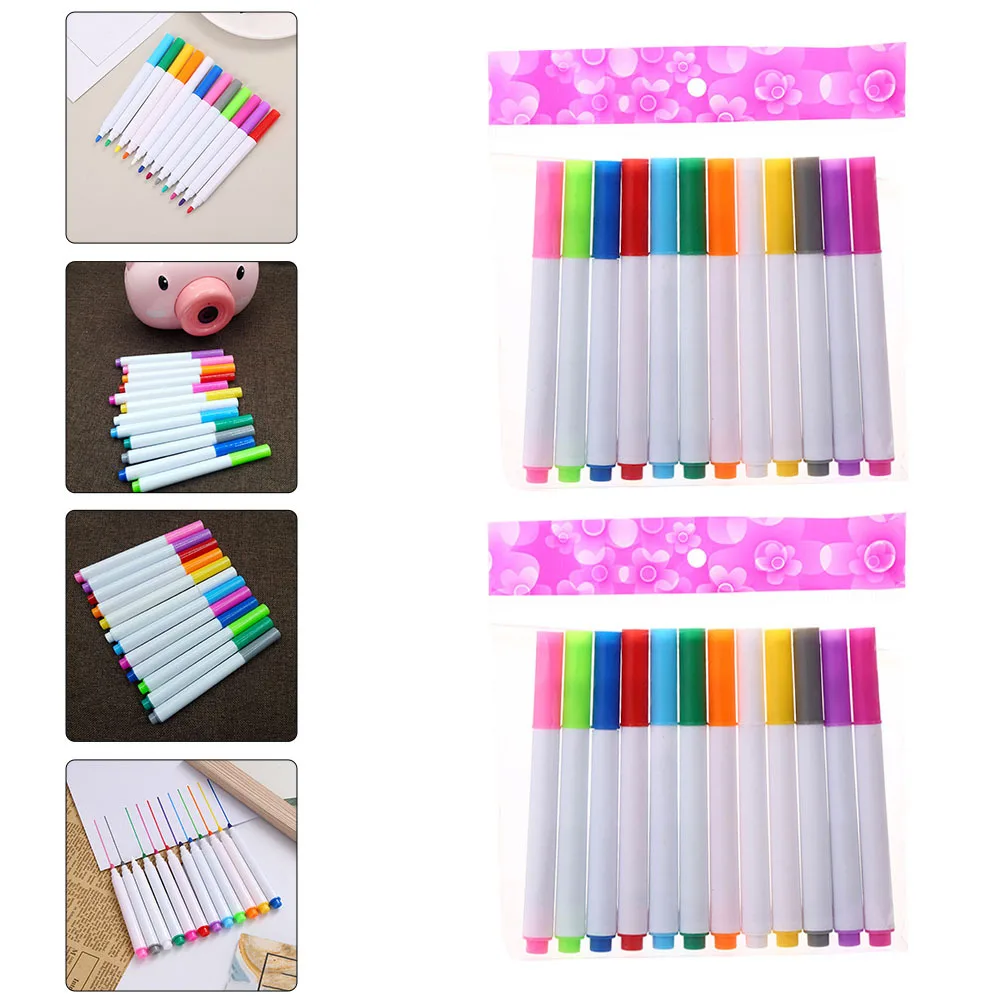 

24Pcs Fluorescence Blackboard Pens Quick Dry Erasable Liquid Chalk Markers for School Office Writing Drawing Supplies on Glass