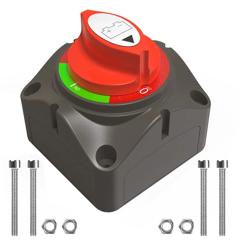 Battery Disconnect Switch 12V Master,12V-48V Waterproof Power Isolator Switch 275Amps High Current