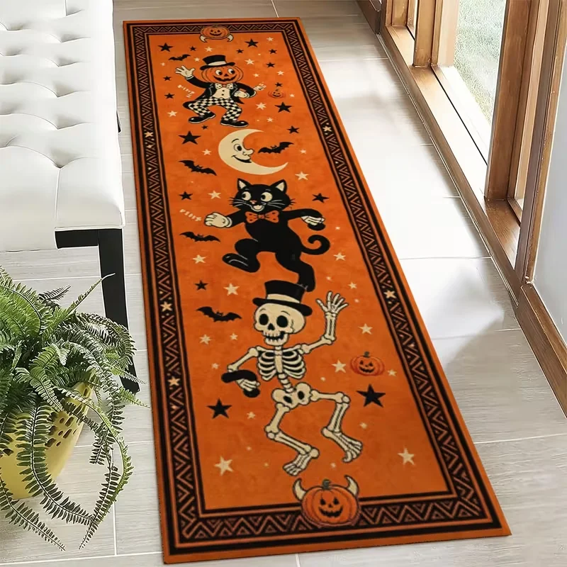 Celestial Moon Phase Runner Rug Printed Floor Mat Front Back Door Mat Kitchen Corridor Living Room Bed Home Decor gifts