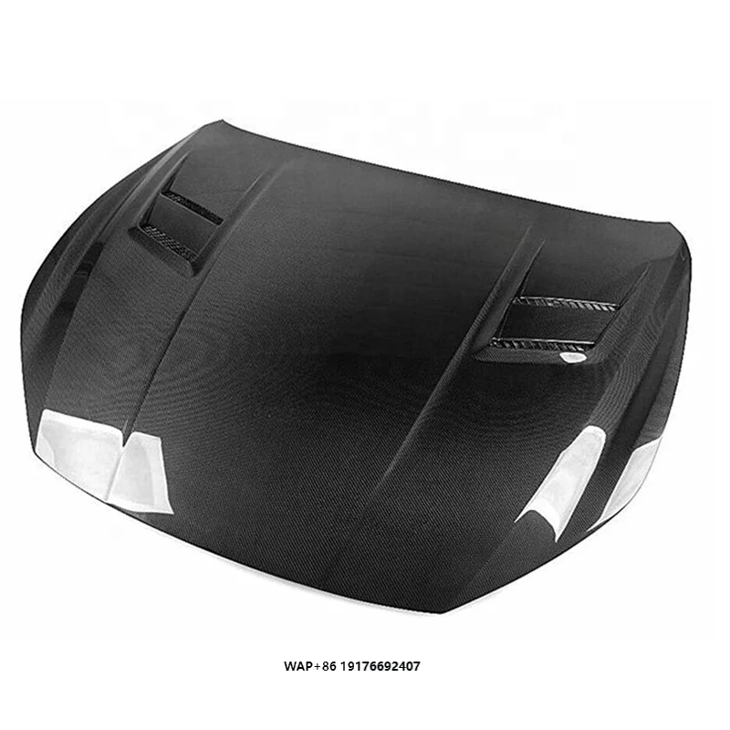 High Quality Front Hood for Ghibli 2014-2016 Carbon Fiber Aspace Style Engine Hood Cover Ventilated Hood 1 Piece