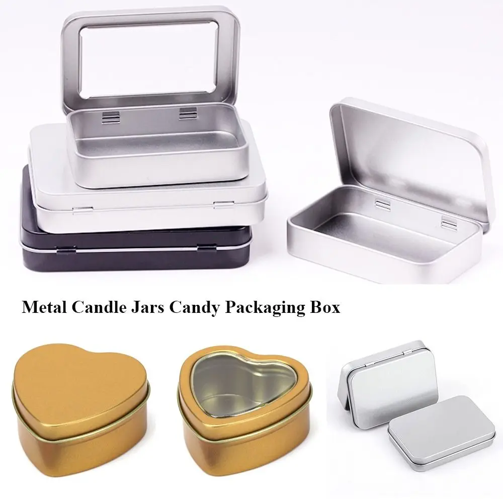 Aluminum Tin Jar Refillable Bottles Cosmetic Container Metal Tea Cans Candle Box Candy Packaging Box for Cream Balm Nail Candle