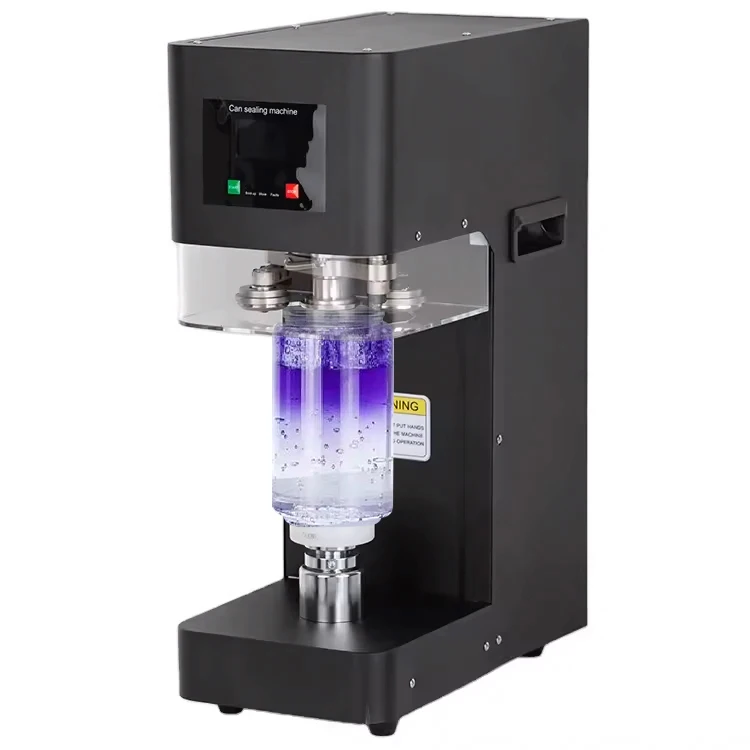 Factory Outlet Automatic Touch Screen Soda Beverage Canning Leakproof Tin Aluminum Can Sealing Machine