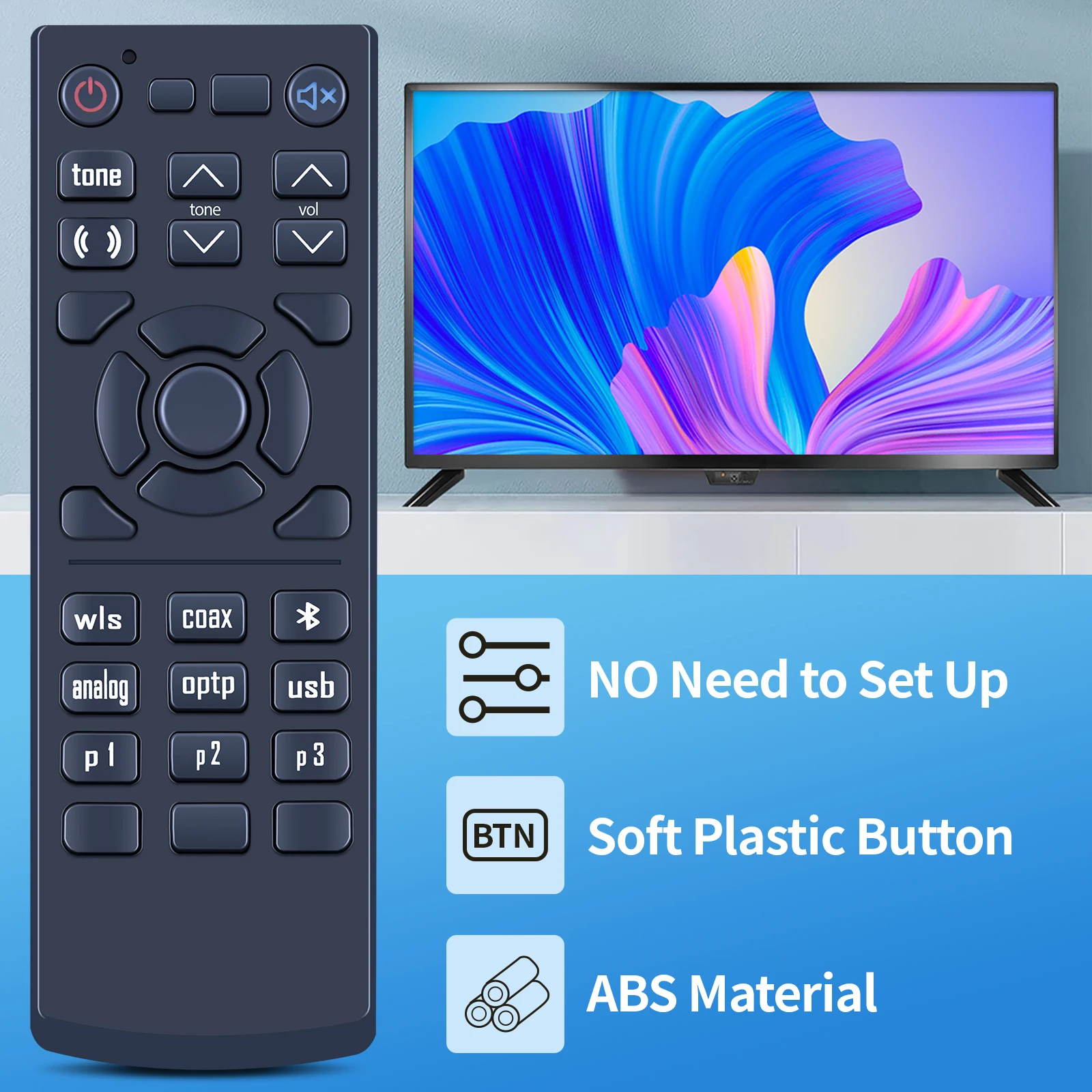 New Remote Control For Nubert nuPro XS-8500RC NUPRO XS-7500, NUPRO XS-8500, XS7500, XS8500