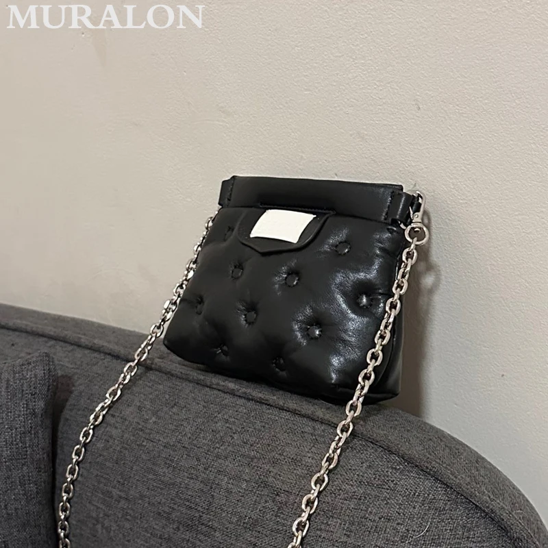 Niche Leather Crossbody Bag Fashion All-match Shoulder Crossbody Chain Small Bag Shopping Lipstick Coin Mini Bag Wallet Purse