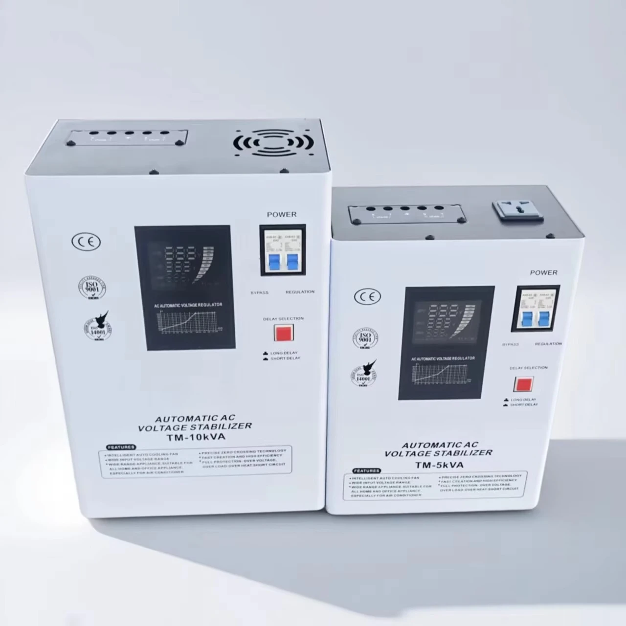 Single Phase Voltage Stabilizer  5 KVA Static AC Relay Type Input Voltage 45-280V AVR 220V Voltage Regulators
