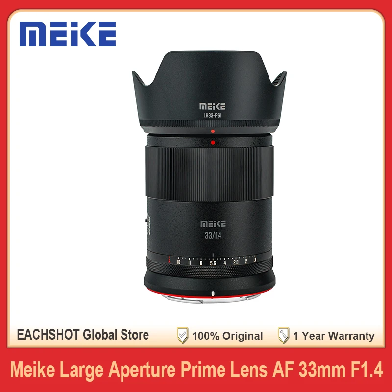 Meike 33mm F1.4 AF APS-C Large Aperture Prime Lens for Z Mount Fuji X Sony E Mount ZV-E10 II A6600 A6400 A5000 Mirrorless Camera