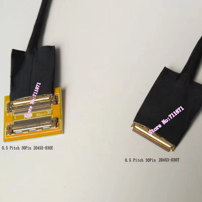 30Pin eDP Extension Cord Cable 0.5 Pitch 30P 20453-030T to 20455-030E eDP Extend Line 30P 30Pin Male to Female Lengthen Cable