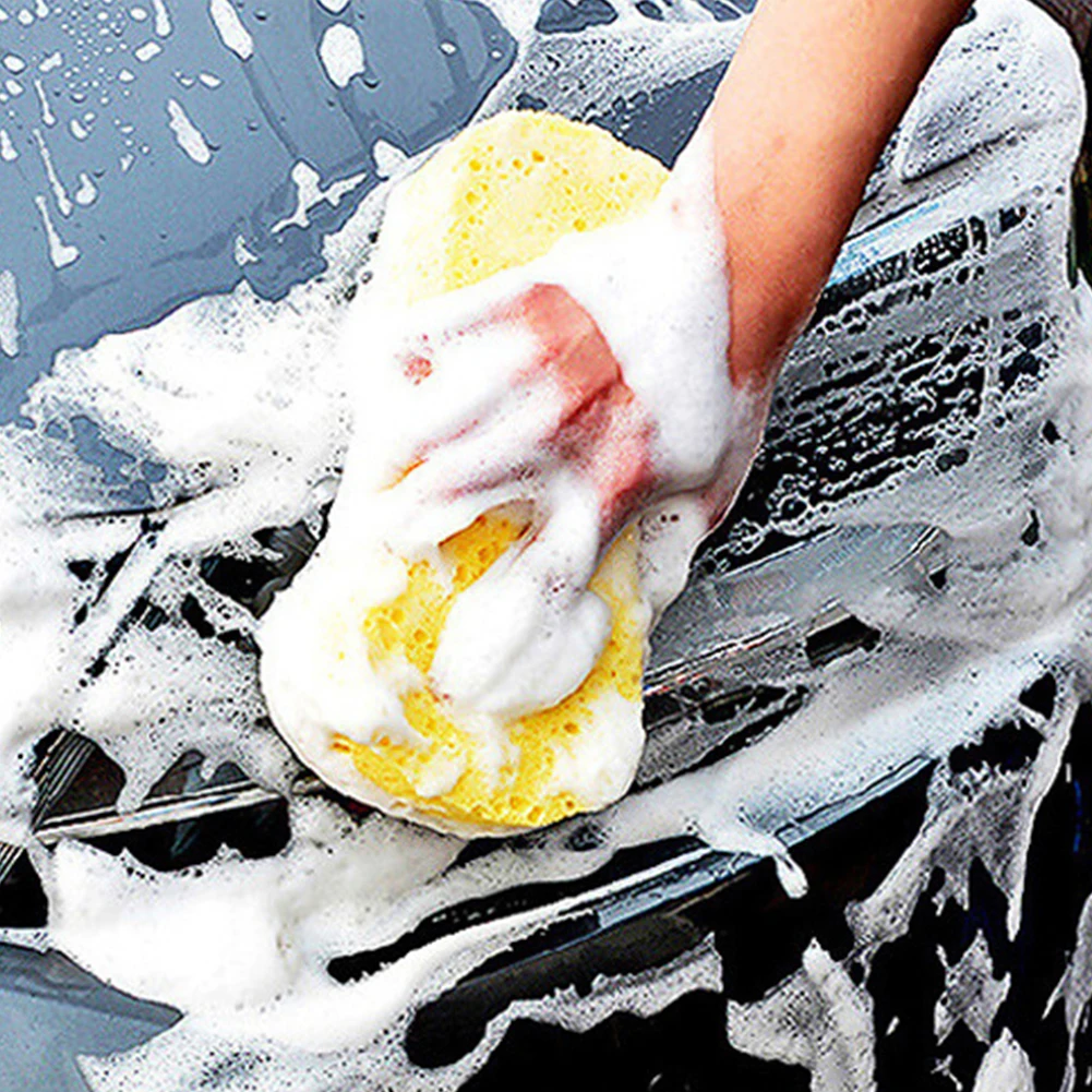 Large Sponge 8-Shaped Cleaning Sponges Multifunctional Car Wash Sponge Block Dusting Sponge for Kitchen Cleanup