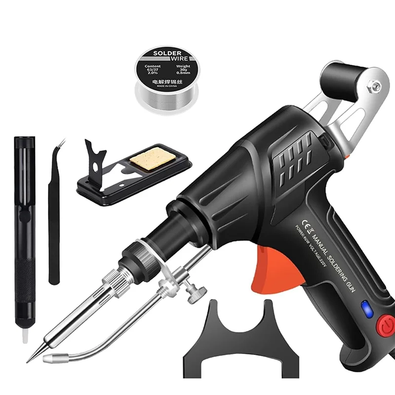 ABBO-Rectionrae Soldador multifunción, herramientas de soldadura industriales calentadas internamente, juego de soldador Rectionrae, enchufe estadounidense negro