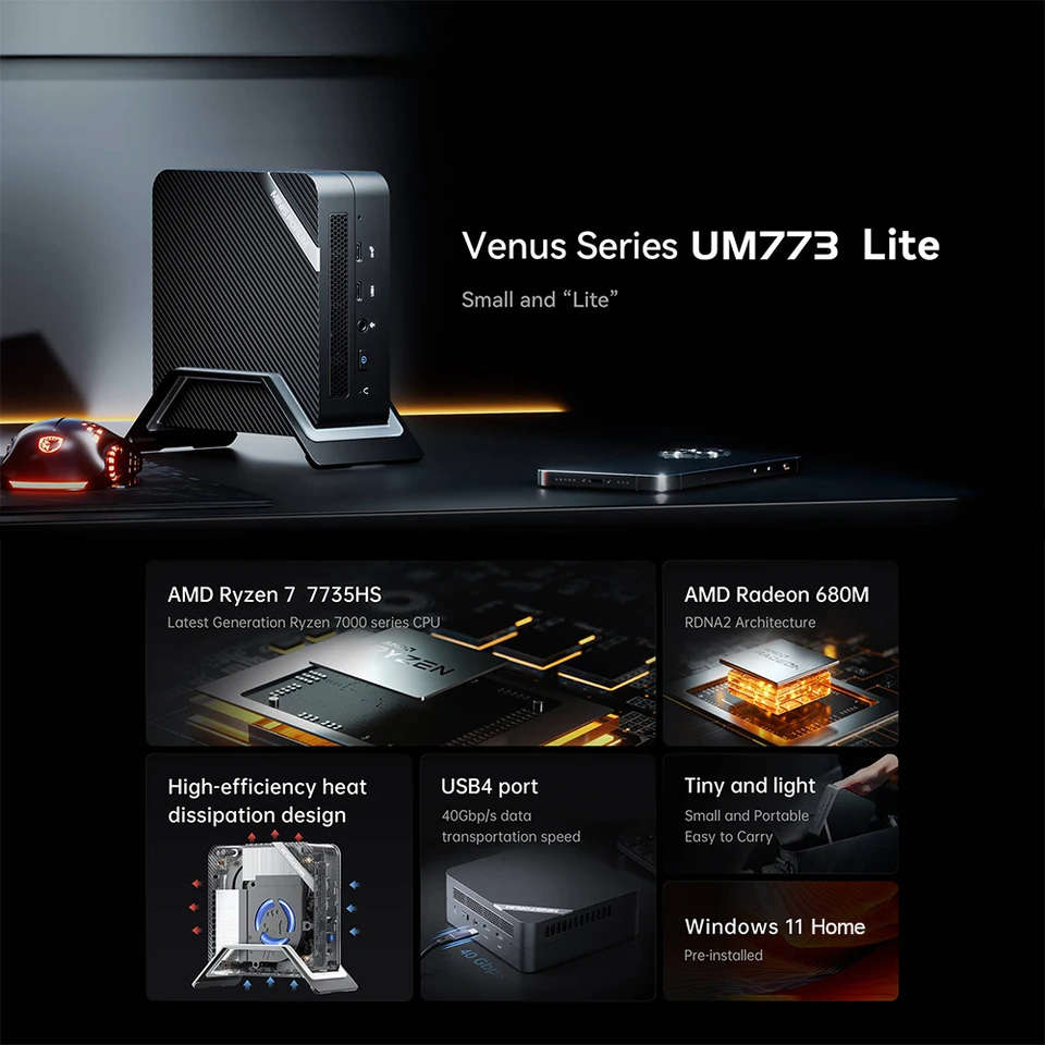 MINISFORUM UM773 Lite 32GB+1TB ミニPC Minisforum UM773 Lite