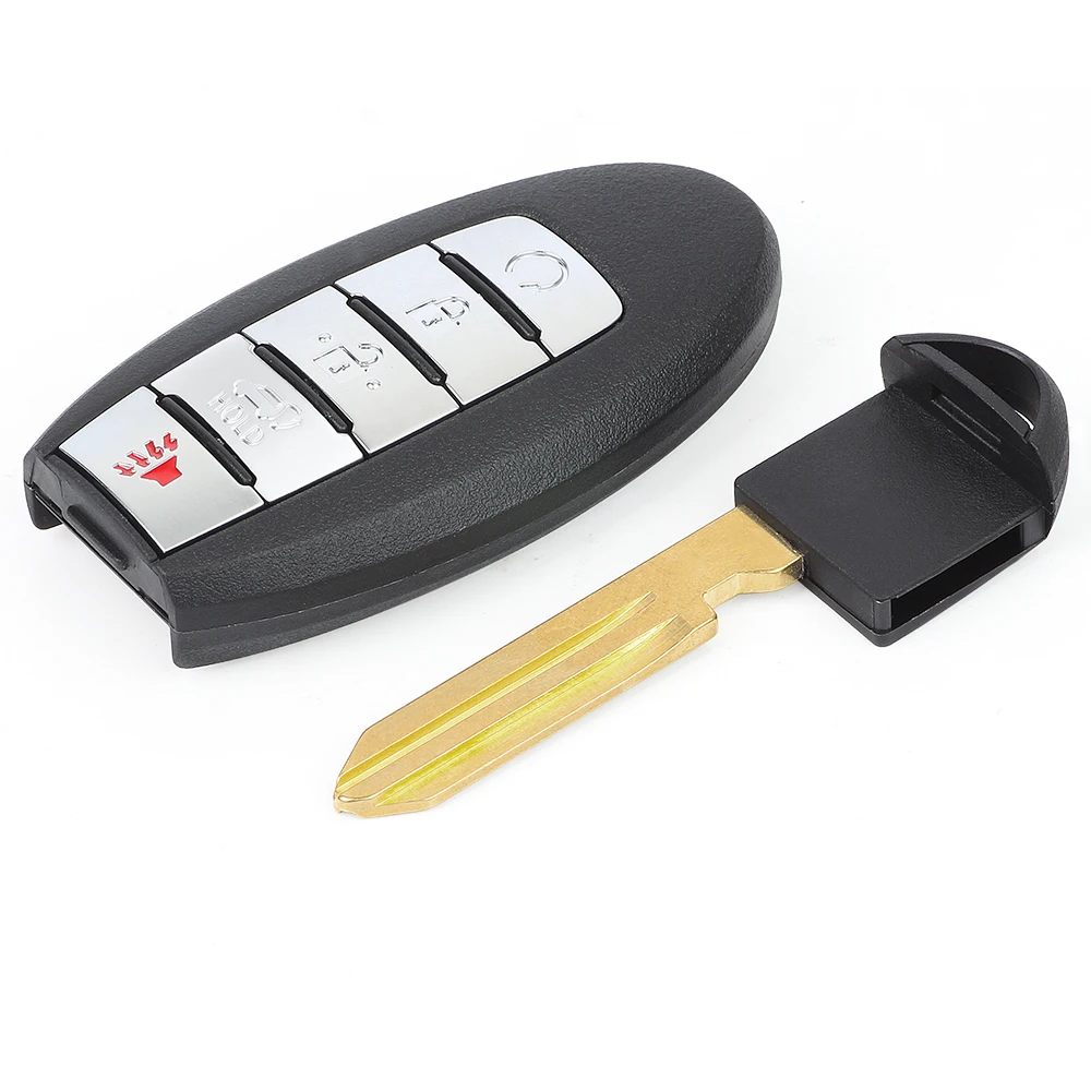 KEYECU 5 Buttons 433MHz 4A Chip for Nissan Murano 2021 2022 2023 2024 Auto Smart Remote Key Fob S180144911 KR5TXN7 285E3-9UH7A