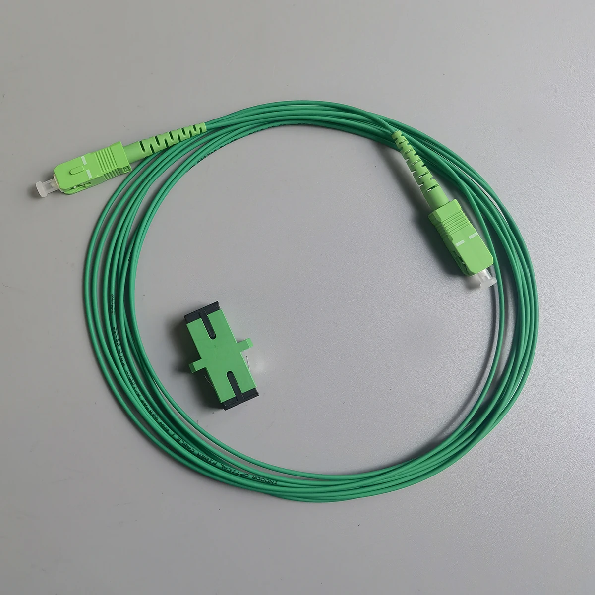 

Wholesale Fiber Optic Patch Cable SC/APC-SC/APC Single Mode Simplex Core G657A2 1.6mm L:3.5M Fiber Optic Extension Cable