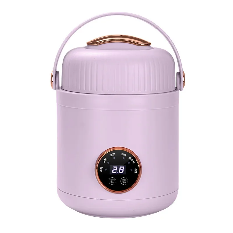 Mini  Smart  Cooking Hot Pot Portable Travel Slow Cooker Stew 1.2L Porridge Dissert scented tea Insualtion