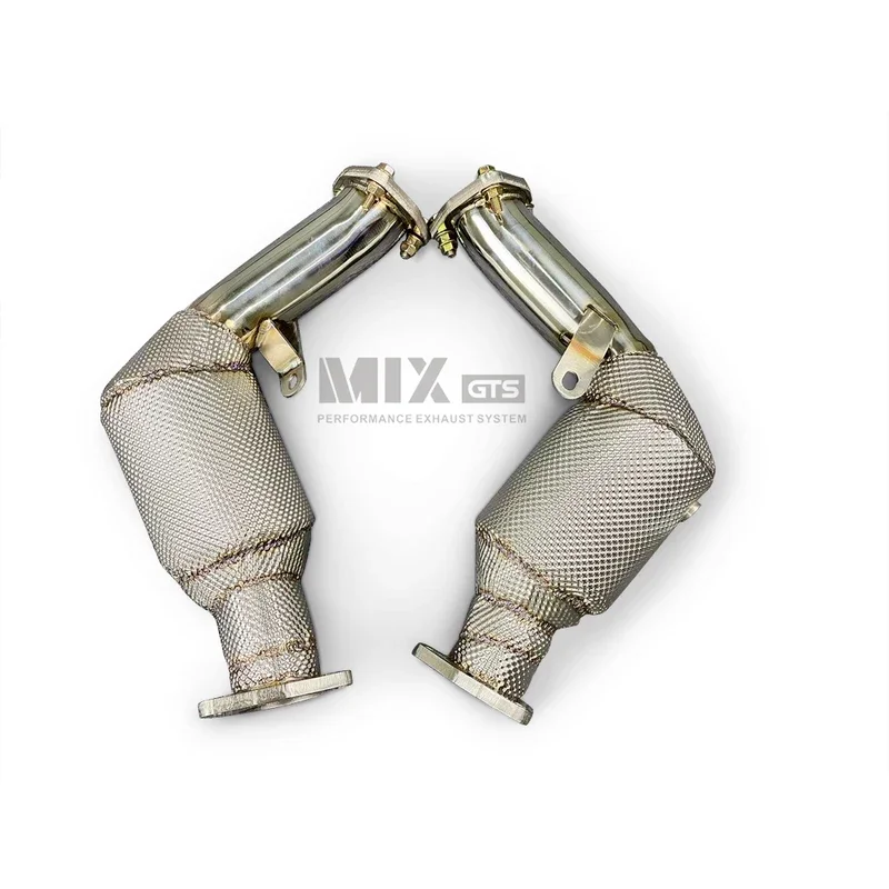 High flow Exhaust lower  For Mercedes Benz E43  Estate W213 3.0T  section stainless steel exhaust system without Cat downpipe