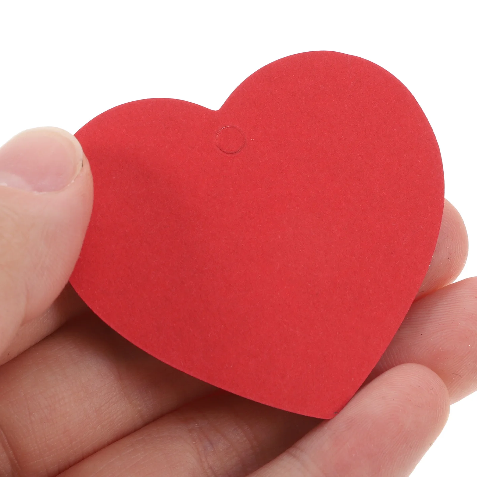 100 قطعة علامات ورقية على شكل قلب أحمر كرافت ملصق ذاتي الصنع لوازم حفلات الزفاف على شكل قلب قطع ورق ملصق على شكل قلب أحمر