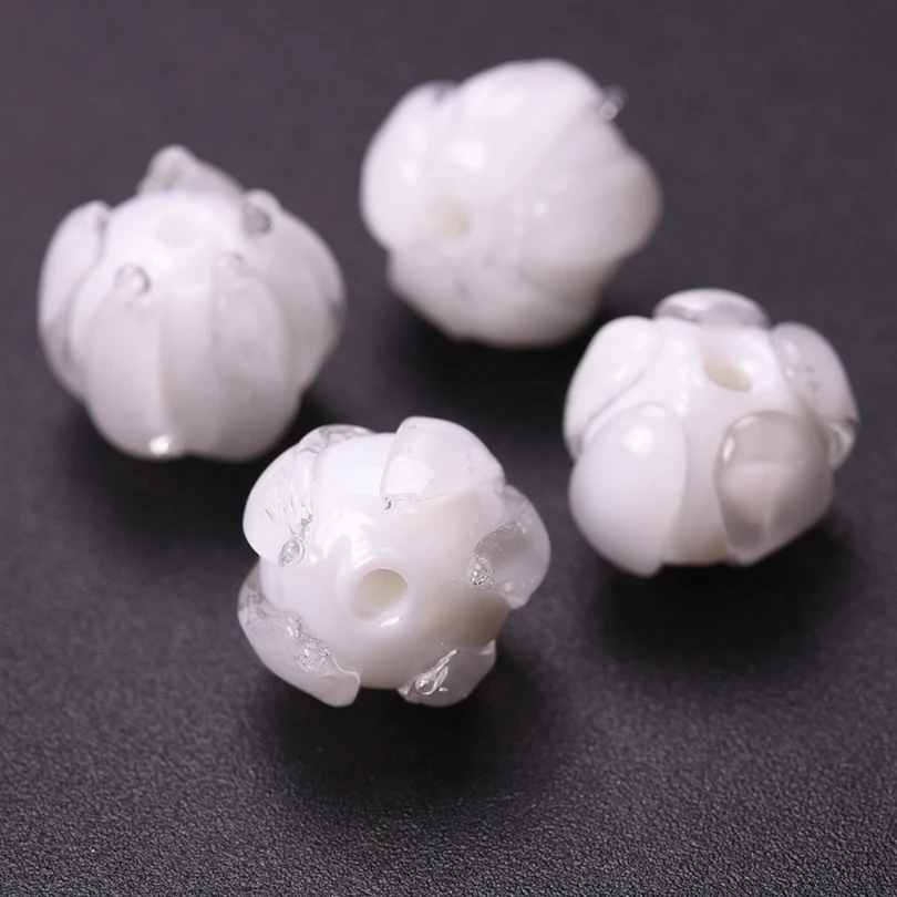 30 teile/los süße Blume Maiglöckchen Charm Anhänger für Schmuck herstellung liefert handgemachte Glas DIY Vintage Ohrringe Ergebnisse – Detail 10
