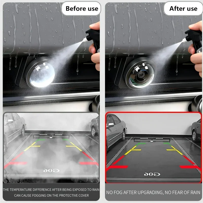 Car 360-Degree Panoramic Imaging System Front and Rear Camera Protective Cover, Made of High-Definition Transparent Film, Can Pr