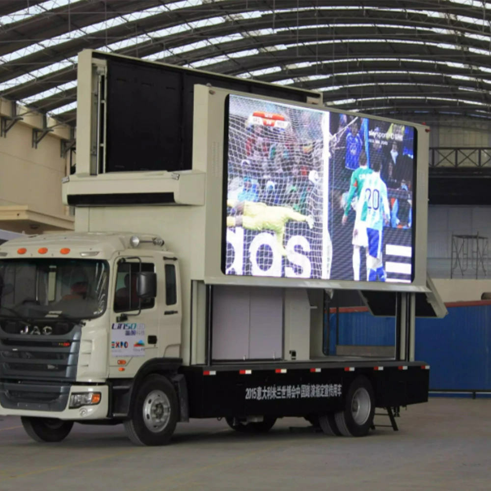 Wasserdichtes P10-Vollfarb-LED-Display für den Außenbereich für mobile Werbung, Fahrzeug, LED-Bildschirm, Van-LKW-Display