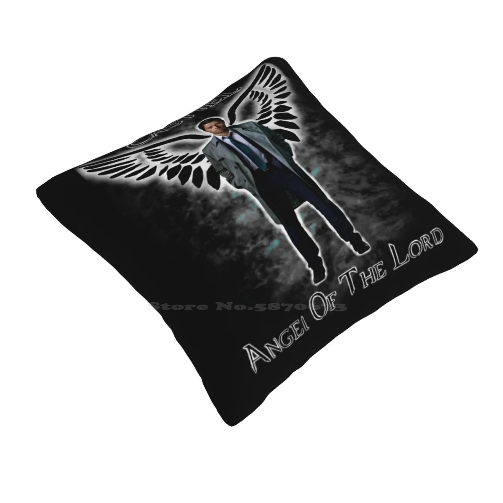 Castiel 1 Home Sofa Car Cushion Cover Pillowcase Spn Supernatural Castiel Angel