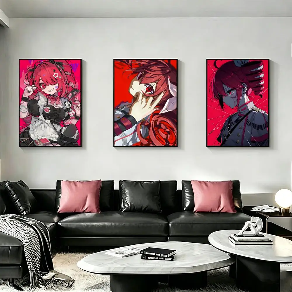 Virtual Singer Kasane Teto Poster HD art, waterproof, sticky wall, home decoration  aesthetic
