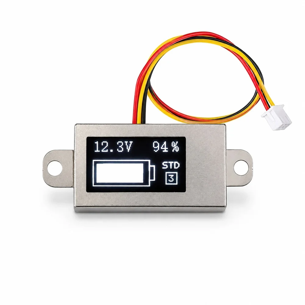 Ultra Thin FOR Mini 0.5In FOR Oled Digital Voltage Meter 1-6S Lithium Cell Percentage Power Indicator Digital Voltage Monitoring