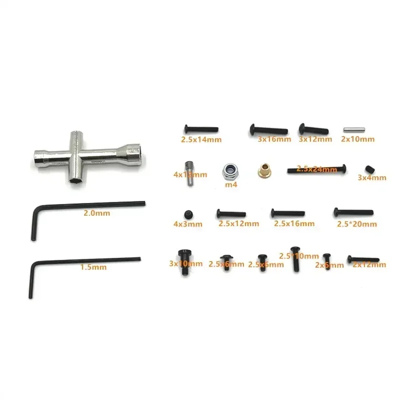 Metal Upgrade Retrofit Screw Tool Box For MN Model 1/12 MN128 MN86 G500 RC Car Parts